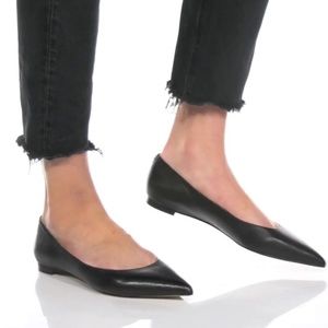 Sam Edelman Black Leather Sally Flats Size 8.5